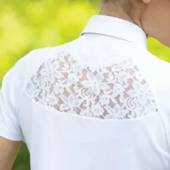 Equetech Parade Show-Time Shirt -Exquisite Equestrian Equipment Store pst wh close 7 jpg