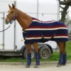 Rhinegold Elite Fleece Rug -Exquisite Equestrian Equipment Store rhinegold elite fleece rug burgundy navy 1 jpg
