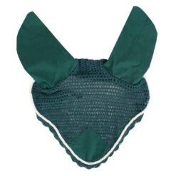 Roma Crochet Fly Veil / Hood -Exquisite Equestrian Equipment Store roma crochet fly veil green white