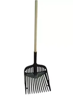 Harold Moore Shavings Fork With Wooden Pole -Exquisite Equestrian Equipment Store shavings fork wood black jpg