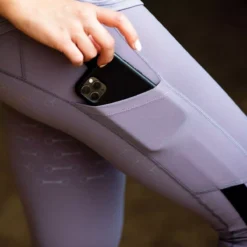 Equetech Signature Luxe Riding Tights -Exquisite Equestrian Equipment Store slt lv pocket 1 jpg