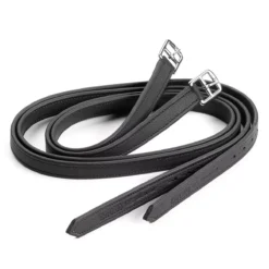 Equipe Emporio Non Stretch Stirrup Leathers ST06 -Exquisite Equestrian Equipment Store st06 stirrupleathers blk 3 jpg
