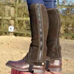 Tuffa Suede Half Chaps Adults 35 Tuffa Suede Half Chaps Adults -Exquisite Equestrian Equipment Store suede half chaps brown 1 1 9 jpg