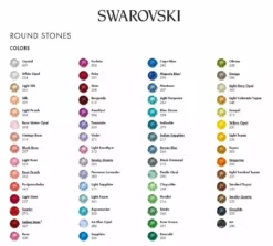 Henry James Custom Swarovski Giant Crystal Curved Browband -Exquisite Equestrian Equipment Store swarovski round stones color chart 2020 1029x 5 jpg