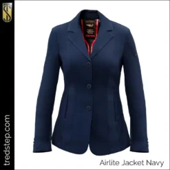 Tredstep Airlite Jacket -Exquisite Equestrian Equipment Store tredstep airlite navyfront 1 2 jpg