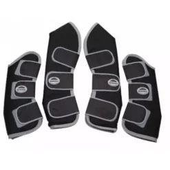 Weatherbeeta Wide Tab Long Travel Boots 33 Weatherbeeta Wide Tab Long Travel Boots -Exquisite Equestrian Equipment Store weatherbeeta travel boots in black silver b 2 jpg