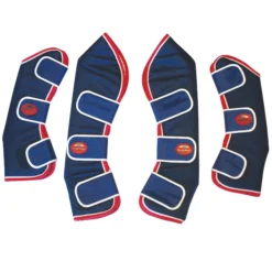 Weatherbeeta Wide Tab Long Travel Boots 25 Weatherbeeta Wide Tab Long Travel Boots -Exquisite Equestrian Equipment Store weatherbeeta travel boots in navy red white 1 jpg