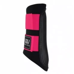 Woof Wear Club Brushing Boot - WB0003 -Exquisite Equestrian Equipment Store woof wear club brushing boot wb0003 black magenta 1 jpg
