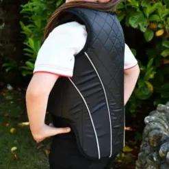 Rhinegold Childrens Prestige Zip Front Body Protector -Exquisite Equestrian Equipment Store z711 back web 1 jpg